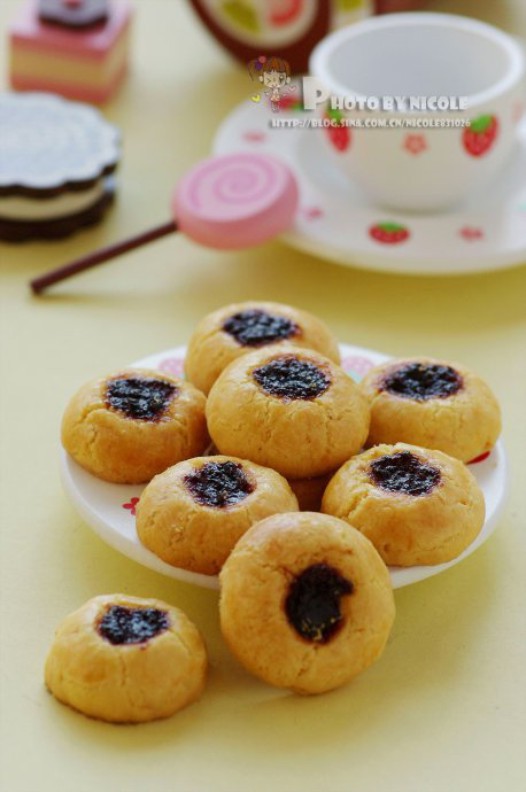 洛神花果酱酥饼的做法