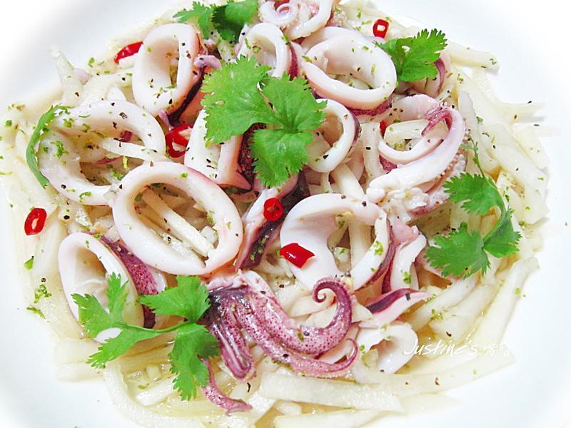 凉拌透抽大头菜的做法