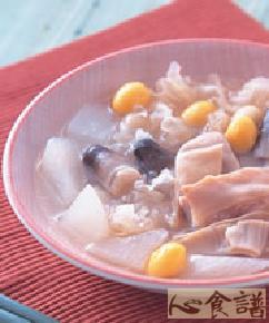 萝卜银耳猪肚汤的做法
