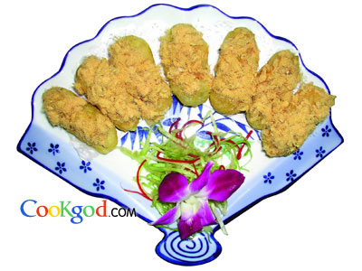 肉松茄子的做法