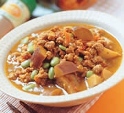 咖哩炖肉豆的做法