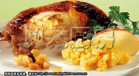 苹果鸡肉卷的做法