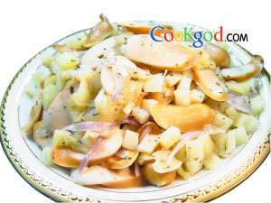 苹果鸡肉肠的做法