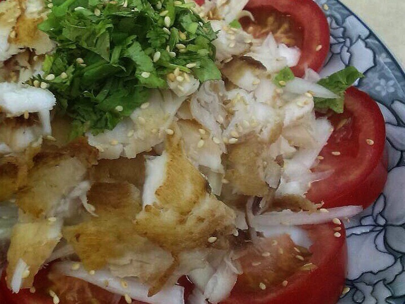 柠香洋葱鲷鱼冷拌的做法