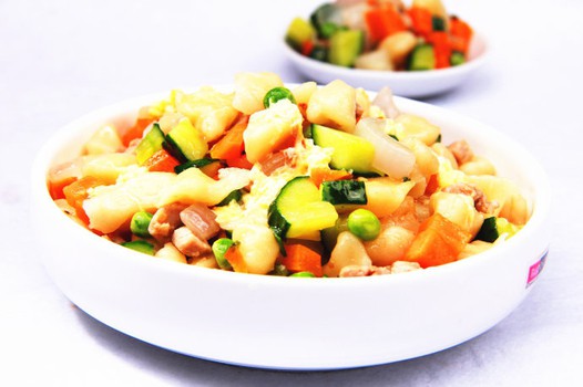 彩色什锦炒疙瘩的做法