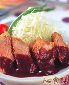 炸猪排佐味噌酱的做法