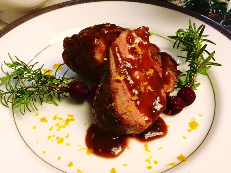 香橙鸭胸佐蔓越莓酱汁的做法