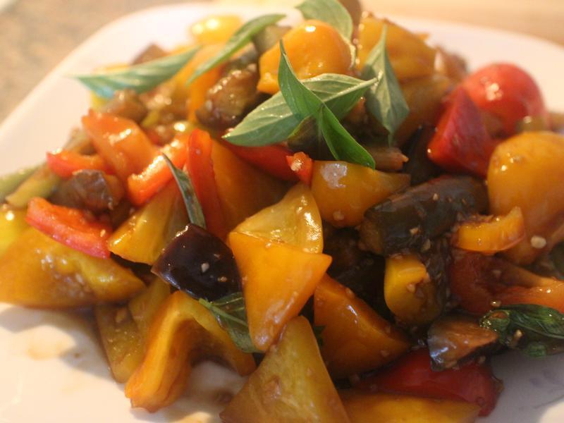 鱼香茄子 轻食少油版的做法