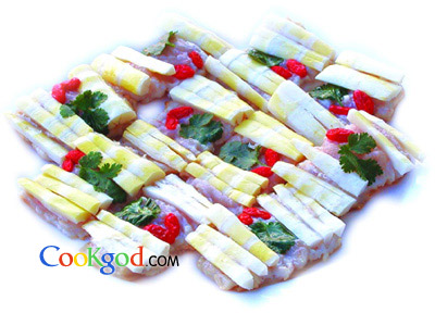 锅贴兰花冬笋的做法