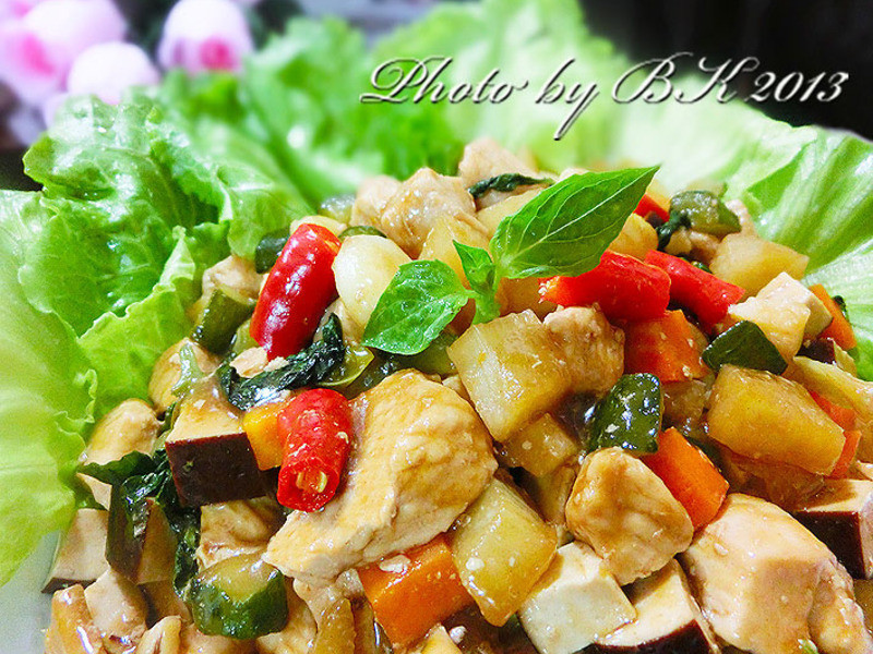 蠔味什锦三杯鸡的做法