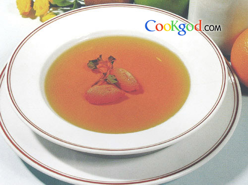 牛肉清汤配牛肝丸的做法