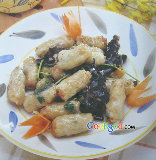 炸熘肉卷的做法