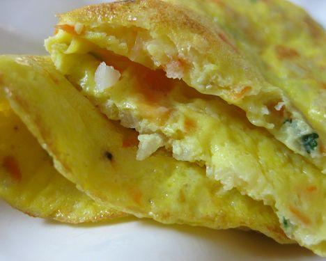 剩饭巧变身2——米香蛋饼的做法