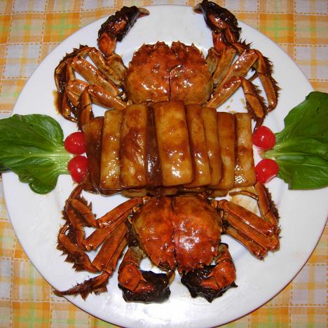 螃蟹炒年糕的做法