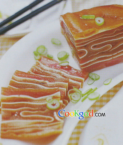 卤味千层耳的做法