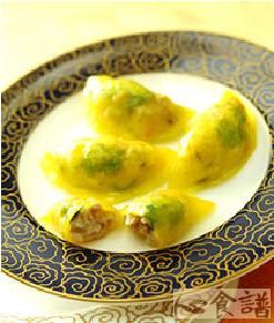 鲍鱼鸡粒饺的做法