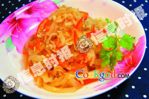 虾皮萝卜丝的做法