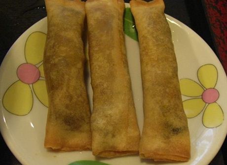 咖哩春卷的做法