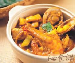 酸咖哩海鲜的做法