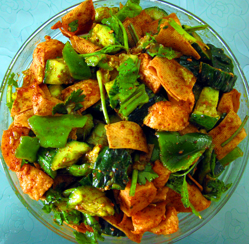 孜然烧烤大拌菜的做法