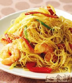 咖哩炒米粉的做法