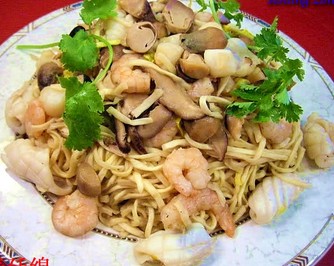 福寿廷绵& #40;海鮮伊面& #41;的做法