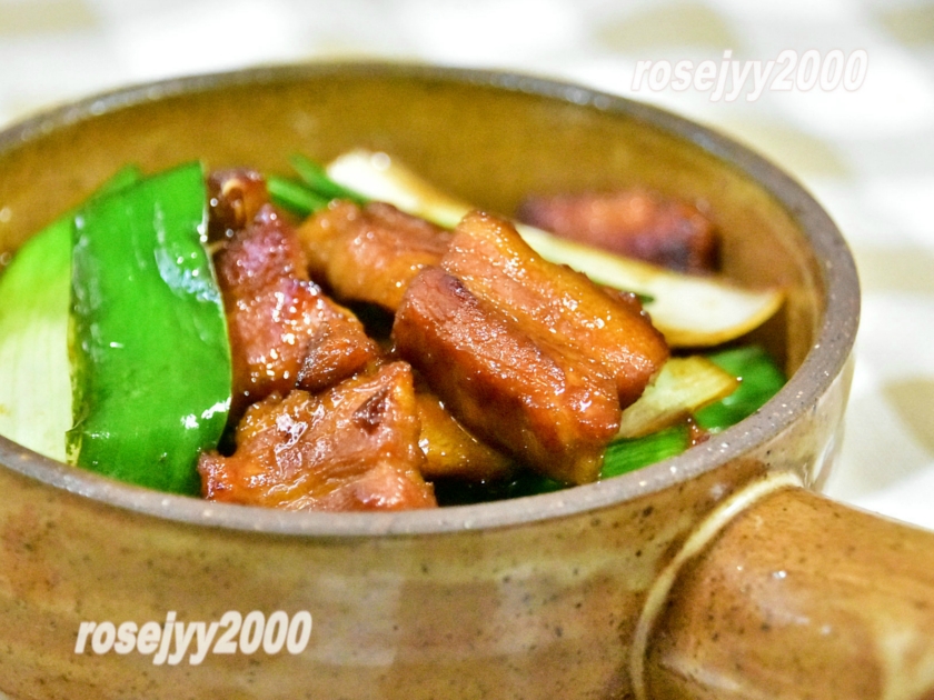 五花肉烩大蒜的做法