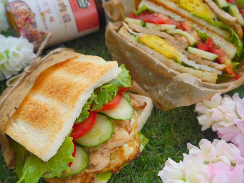 台式田园肉蛋土司的做法