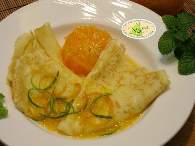 甜蜜柑橘可丽饼的做法