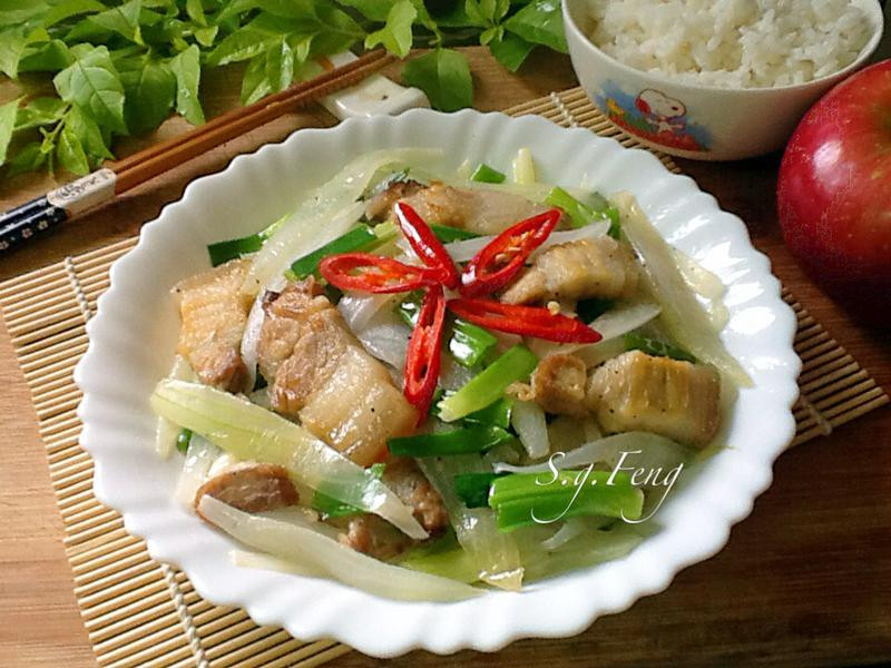 洋葱回锅肉的做法