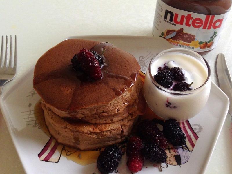 Nutella好滋味早餐巧克力舒芙蕾松饼的做法