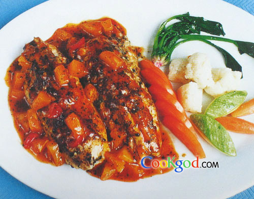 黑椒鱼卷的做法