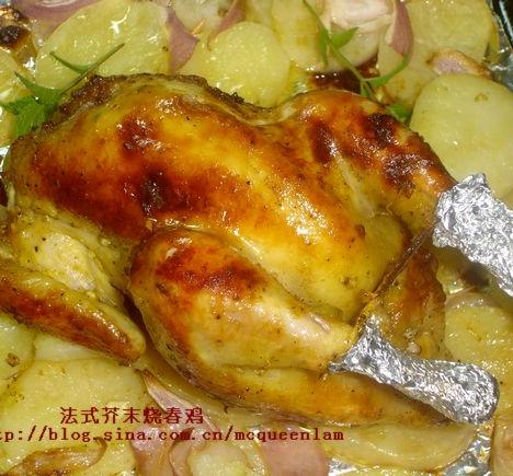 法式芥末烤春鸡的做法