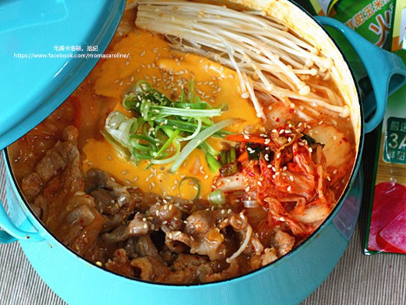 韩式泡菜起司粥的做法