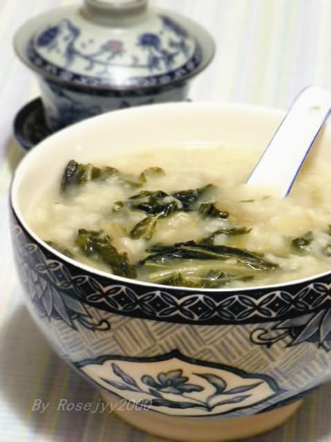 菜干猪骨粥的做法