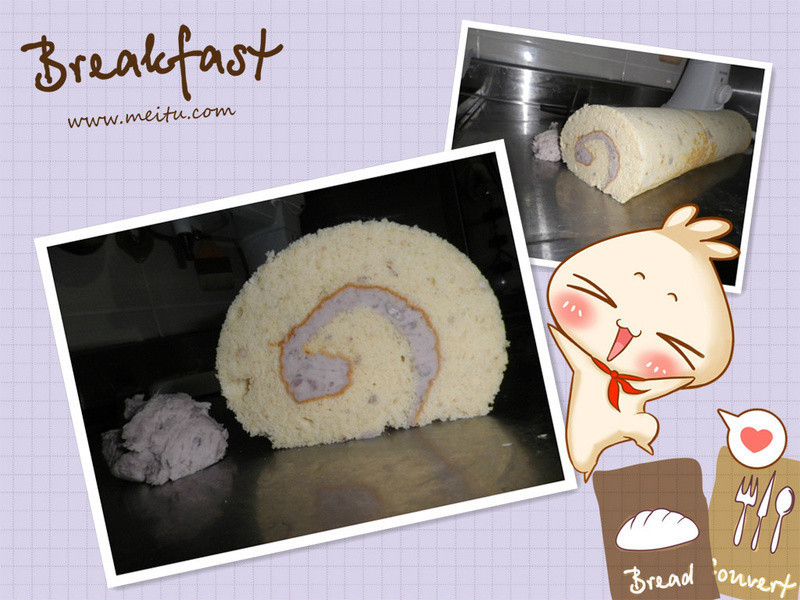 芋泥蛋糕卷的做法