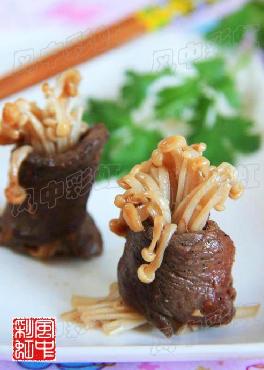 金针牛肉卷的做法