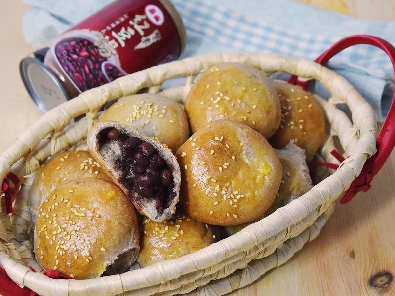 免熬煮紫米红豆小餐包_泰山紫米红豆汤的做法