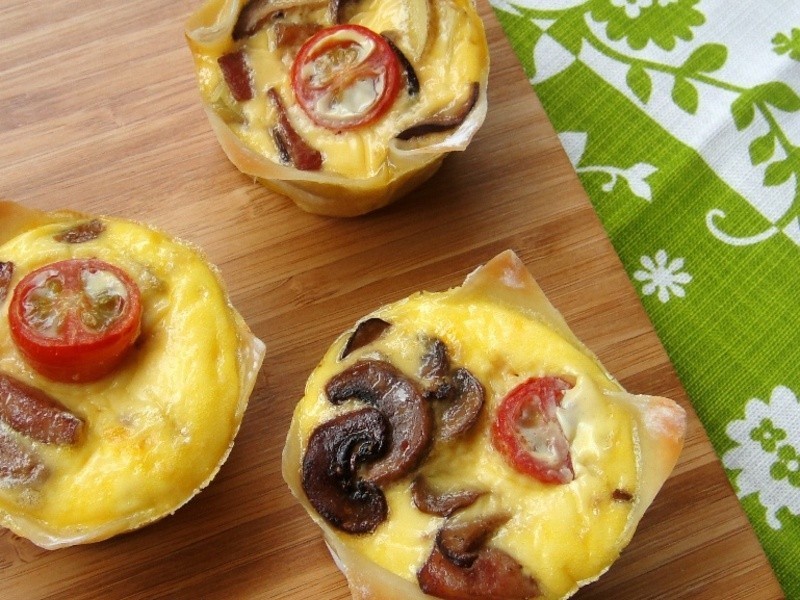 ����Ƥ���� Wonton crusted quiche������