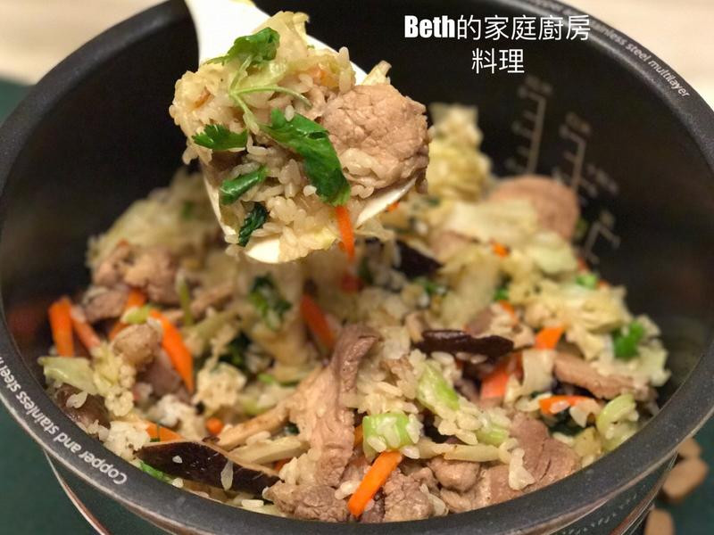 电子锅版高丽菜饭的做法