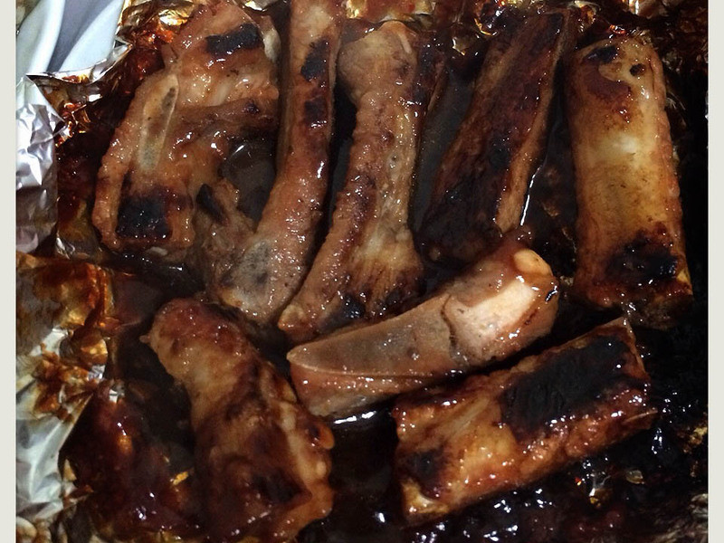 叉烧酱金沙骨的做法