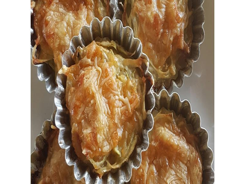 焗烤海鲜蒲瓜海鲜煎饼的做法