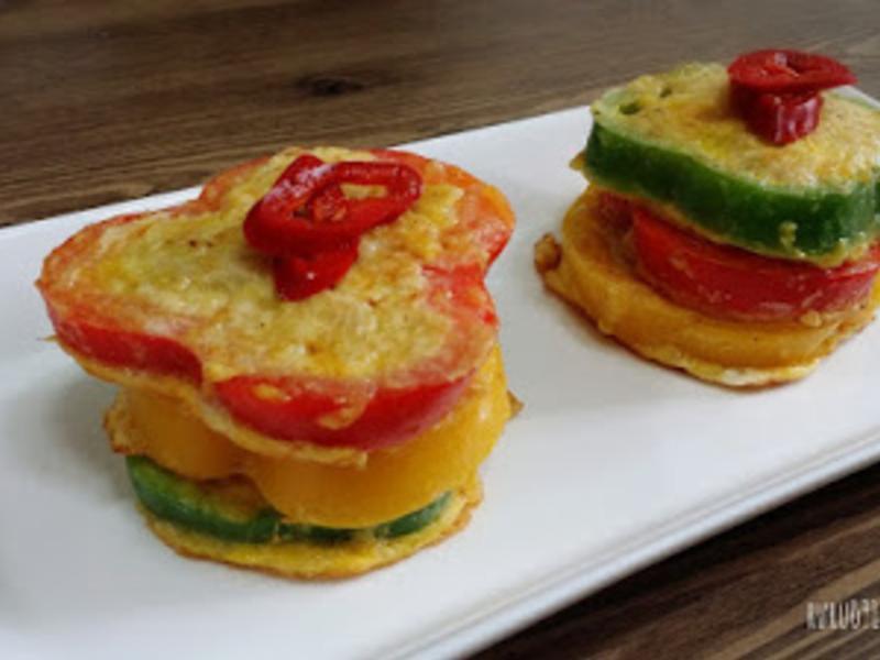 甜椒青椒煎饼?????的做法