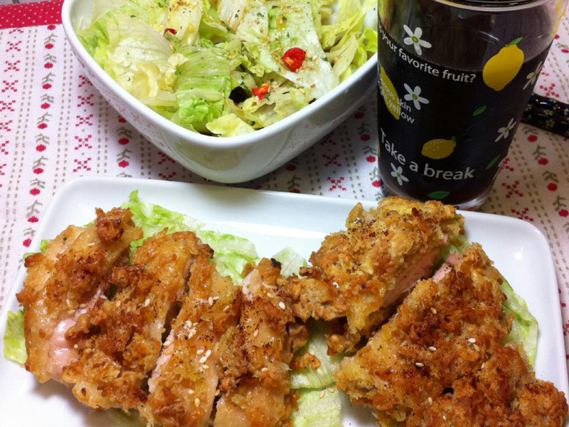 15分钟上菜-鸡排&和风沙拉的做法