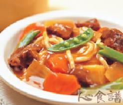 咖哩牛腩乌龙面的做法