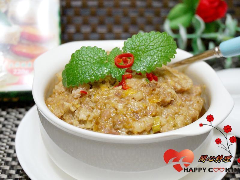 电锅~咸蛋咖哩蒸肉饼的做法