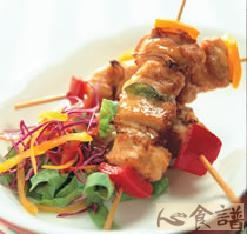 香炸鸡肉串的做法