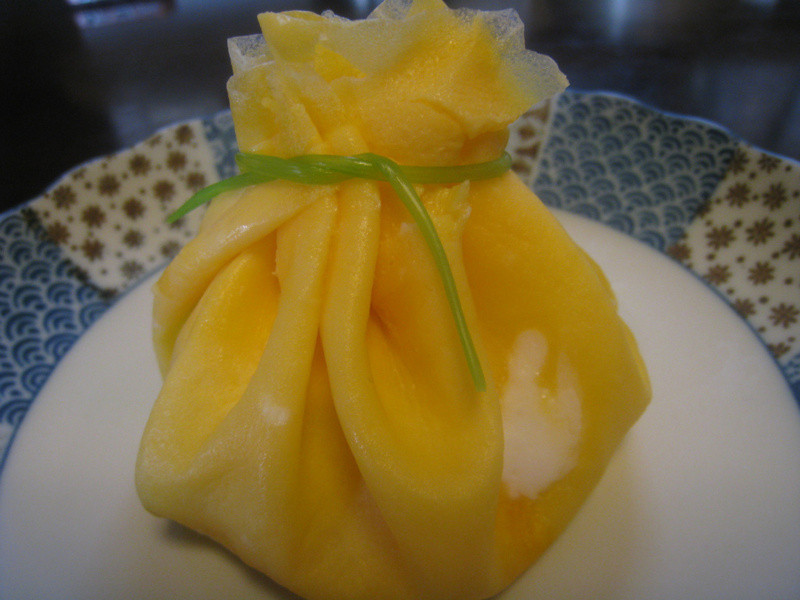 蛋皮茶巾明太子饭团的做法