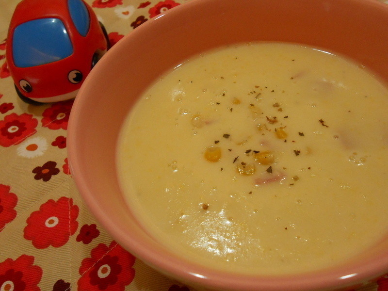 哈姆玉米浓汤的做法