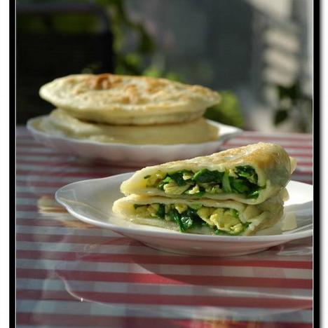 韭菜鸡蛋合子的做法